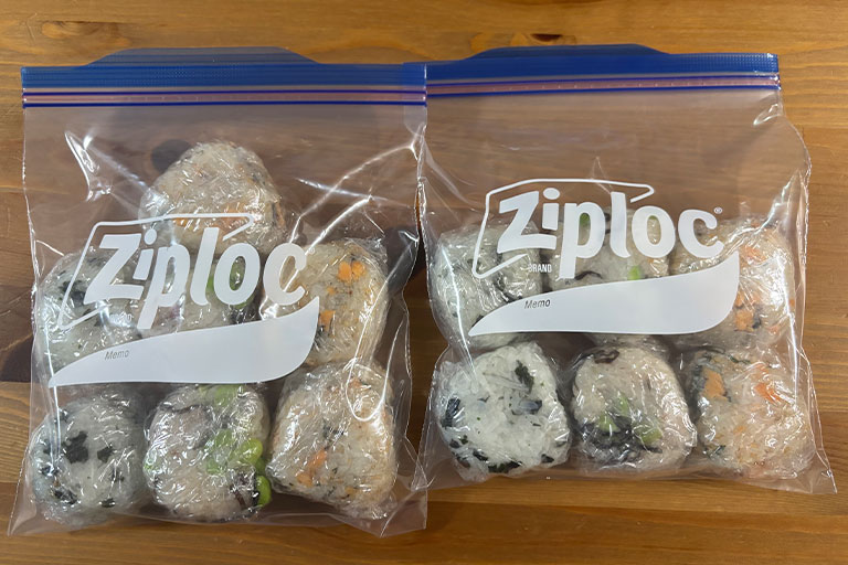 おにぎりの冷凍貯金【介護の工夫】