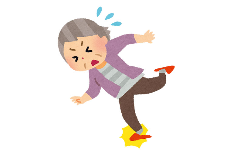 高齢者が家の中で転びやすい場所3つ